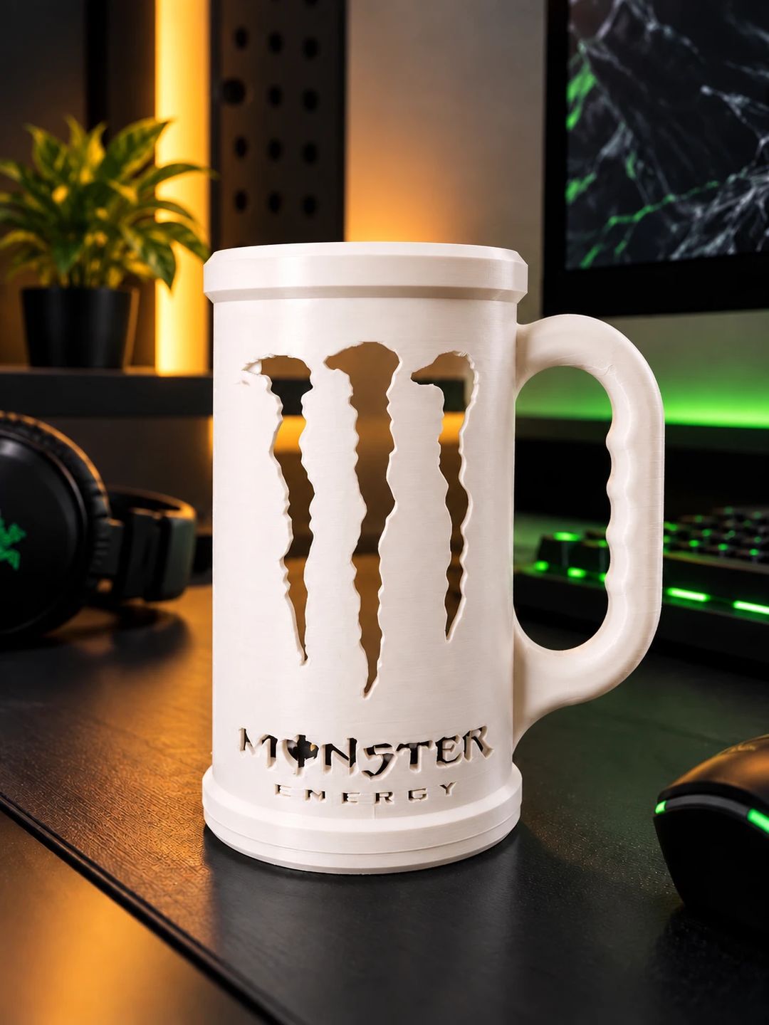 Caneca porta-lata Monster com nome, foto 2