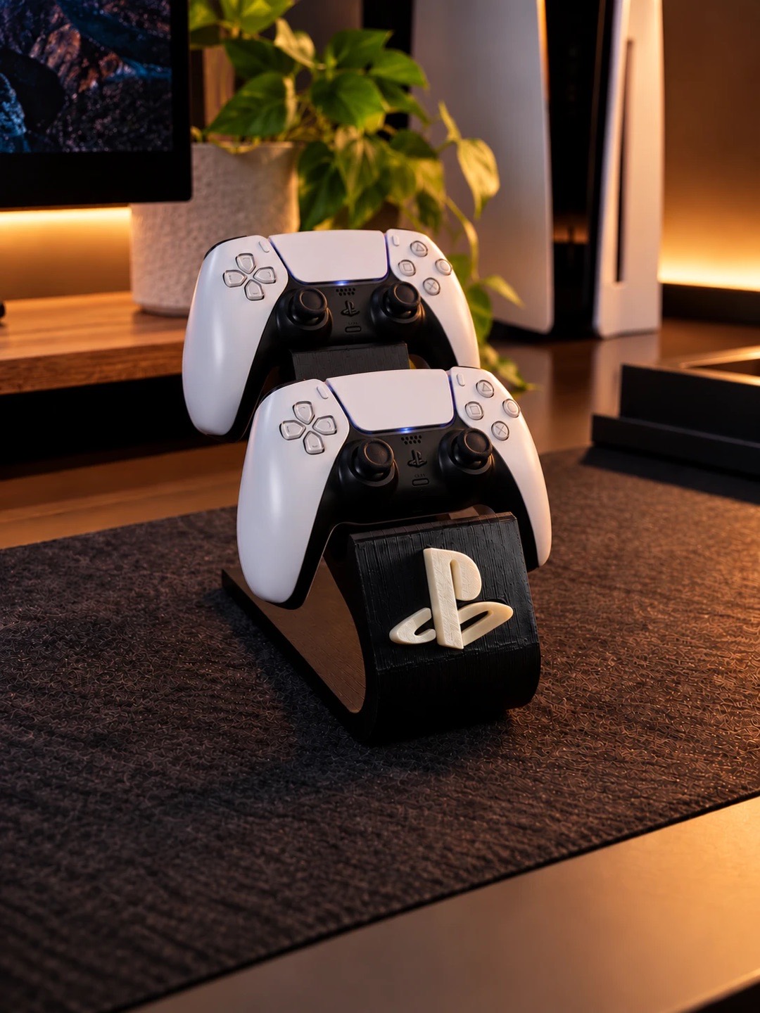 Suporte duplo para controle compatível com PS5